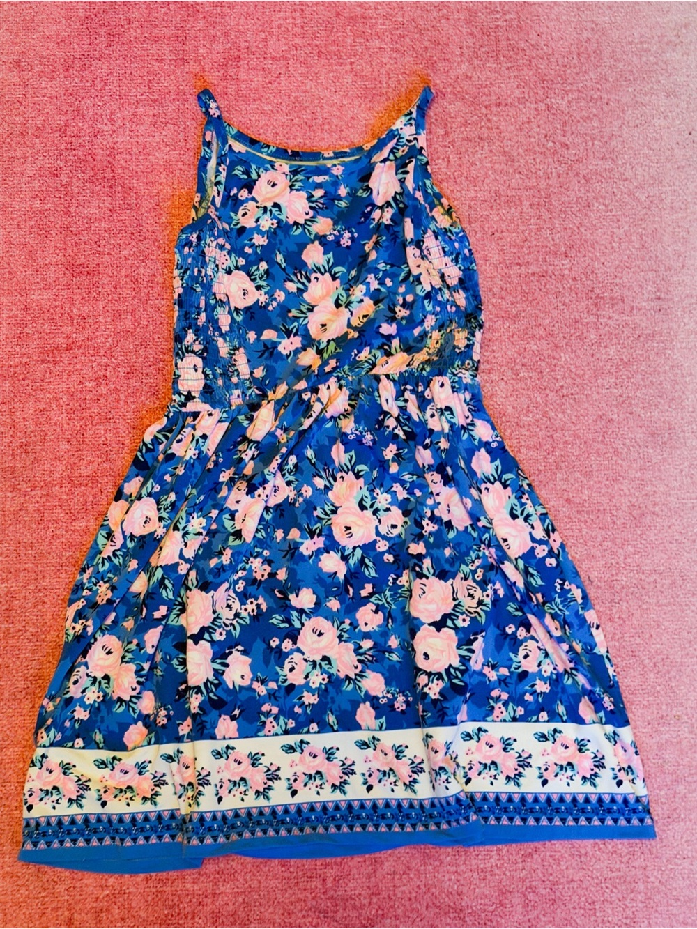 BCBGirls Blue & Pink Floral Dress